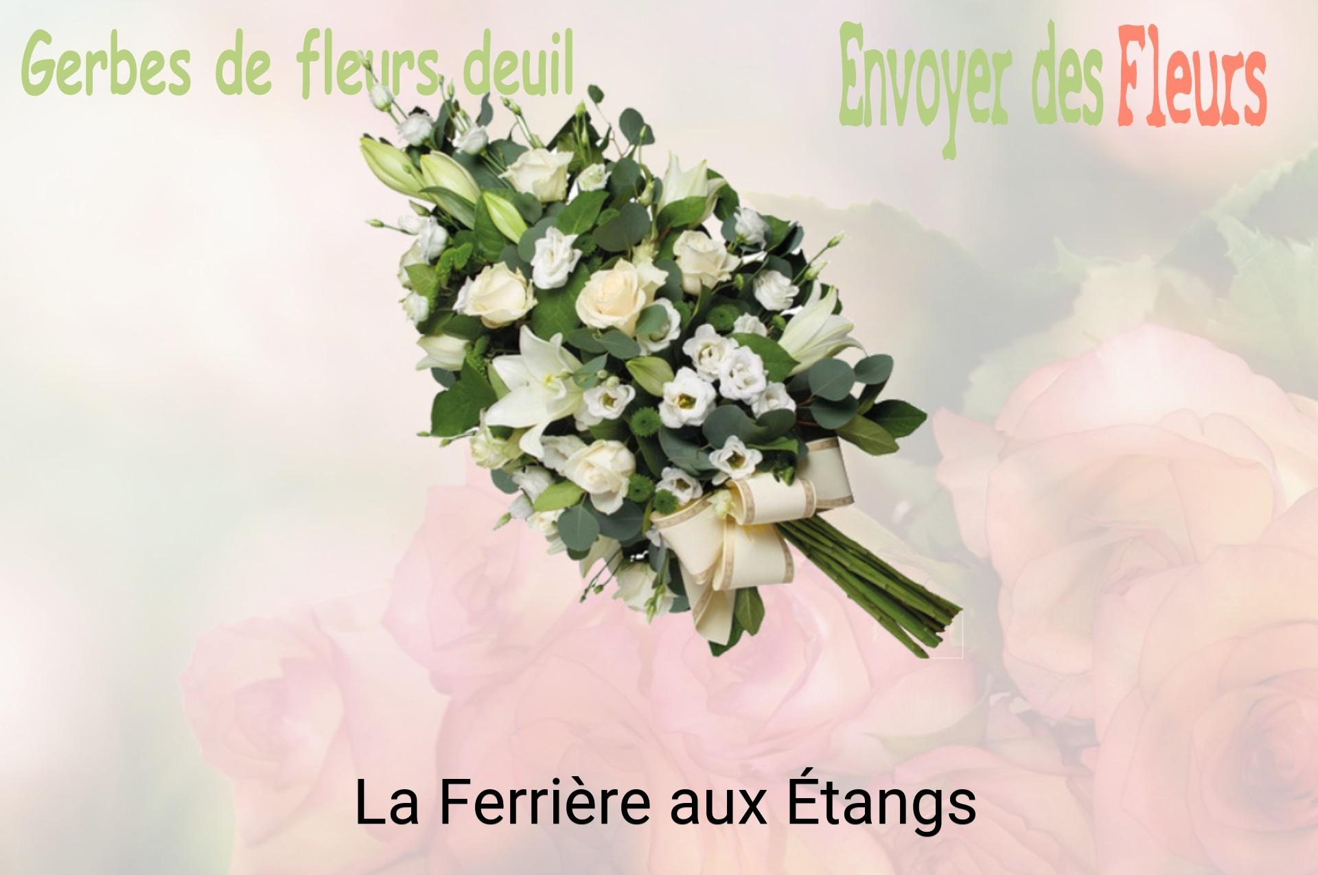 Gerbe de fleurs de deuil livrée à La Ferrière-aux-Étangs